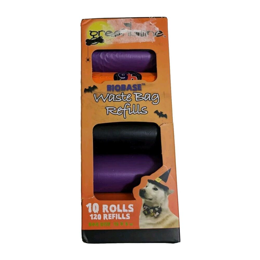 Greenbone BIOBASE Waste Bag Refill Pack, 10 Rolls / 120 Refills New